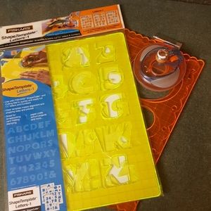 Shape and letter templates and Ultra ShapeXpress